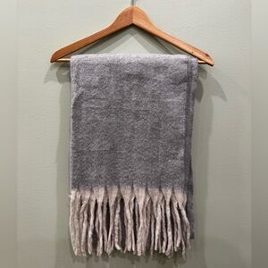 Wool-Blend Fringe Scarf